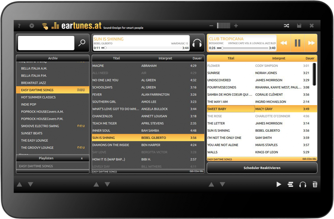 Musikcomputer für die Gastronomie Singleroom